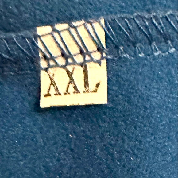 MENs MICRO FLEECE BLUE QTR HALF ZIP PULLOVER SWEATER SHIRT SWEATSHIRT 2XL SOFT - Picture 4 of 4